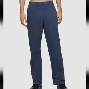 EUC Calvin Klein Size 36 X 32 Relaxed Fit Blue Flat Front Chino Trouser Pants!